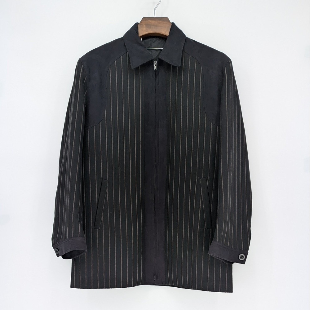 Pronti Collection by Phita Men's XXL Pinstripe Zip Jacket Lined